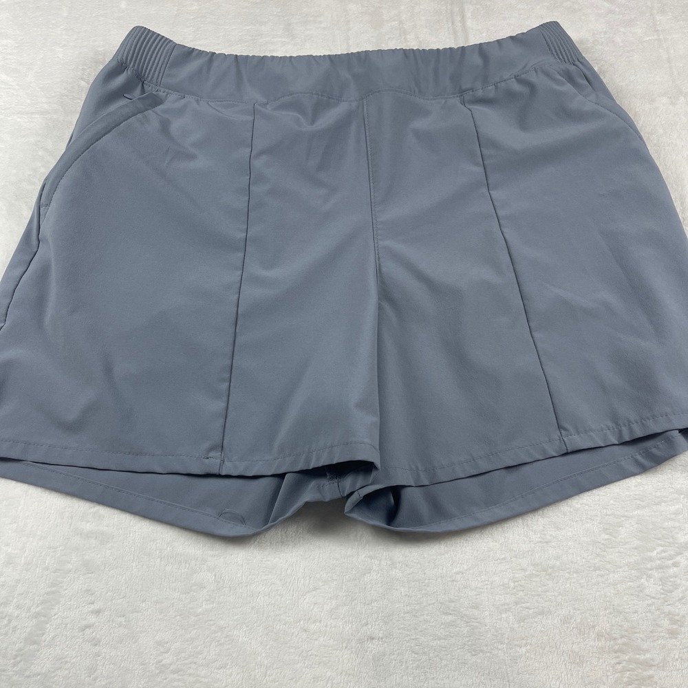 Columbia PFG Grey Performance Fishing Shorts Womens XL XL3720 High Rise Stretch